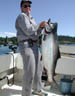 June 2002 - 47.5 lbs. Chinook (season's largest), Otter Point